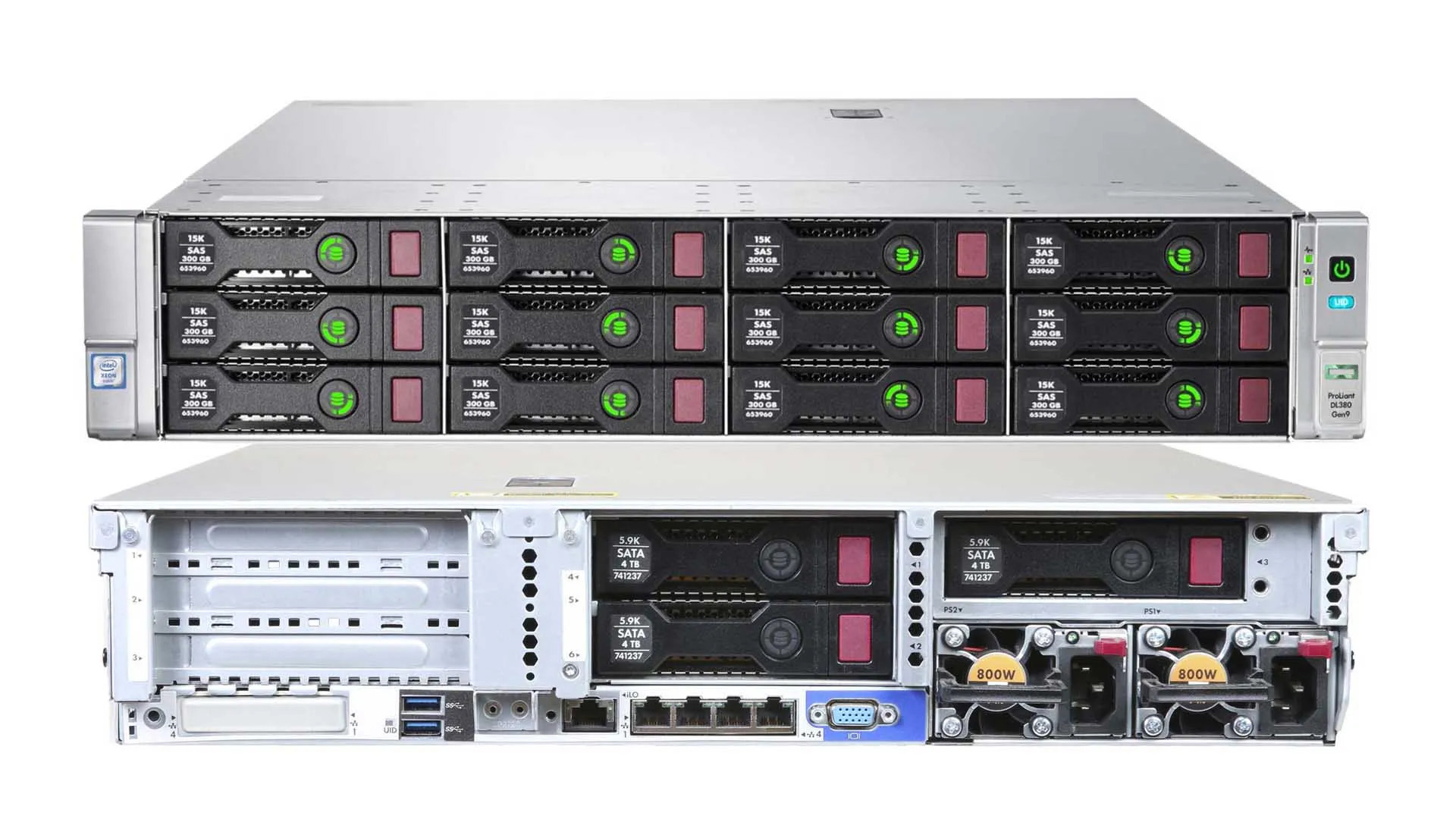 HP Proliant DL380 Gen9 15LFF 2xE5-2683v4 16-Core / 512Gb (8x64) DDR4-2400 / P840ar / 331i / 2x500W
